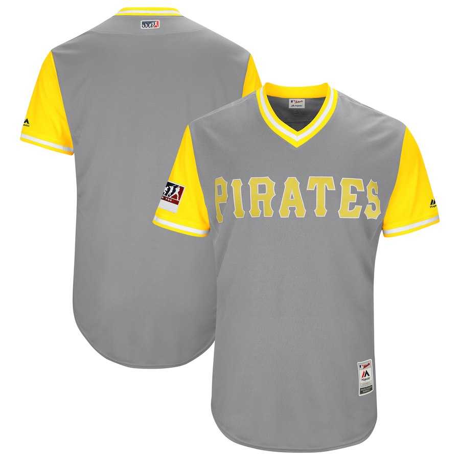 Customized Men's Pirates Gray 2018 Players Weekend Stitched Jersey Dzhi,We sell and wholesale Customized Men's Pirates Gray 2018 Players Weekend Stitched Jersey Dzhi on line form chian!